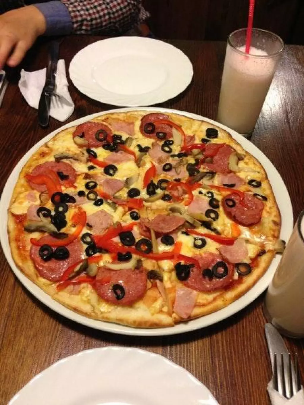 фотография пиццы в кафе фото 12